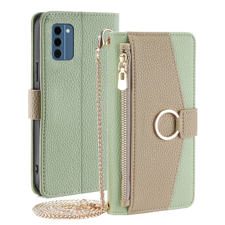 For Nokia C300 4G Crossbody Litchi Texture Leather Phone Case(Green)