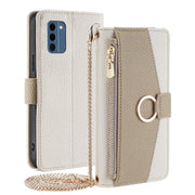 For Nokia C300 4G Crossbody Litchi Texture Leather Phone Case(White)