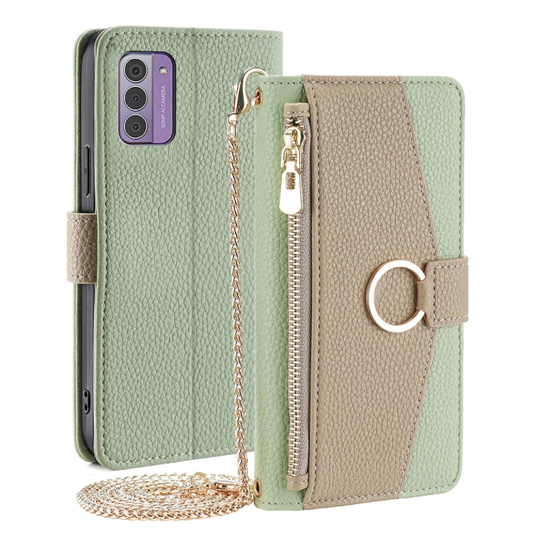For Nokia G42 5G Crossbody Litchi Texture Leather Phone Case(Green)