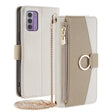 For Nokia G42 5G Crossbody Litchi Texture Leather Phone Case(White) - Nokia Cases by PMC TechLife | Online Shopping South Africa | PMC TechLife | Buy Now Pay Later Mobicred