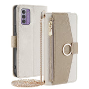 For Nokia G42 5G Crossbody Litchi Texture Leather Phone Case(White)