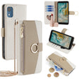 For Nokia C02 TA-1522 Crossbody Litchi Texture Leather Phone Case(White) - Nokia Cases by PMC TechLife | Online Shopping South Africa | PMC TechLife | Buy Now Pay Later Mobicred