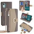 For Nokia C12 Crossbody Litchi Texture Leather Phone Case(Grey) - Nokia Cases by PMC TechLife | Online Shopping South Africa | PMC TechLife | Buy Now Pay Later Mobicred