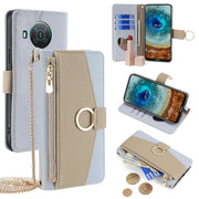 For Nokia X10 / X20 Crossbody Litchi Texture Leather Phone Case(Blue)