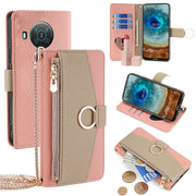 For Nokia X10 / X20 Crossbody Litchi Texture Leather Phone Case(Pink)