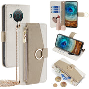 For Nokia X10 / X20 Crossbody Litchi Texture Leather Phone Case(White)