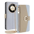 For Honor X50 5G Crossbody Litchi Texture Leather Phone Case(Blue) - Honor Cases by PMC TechLife | Online Shopping South Africa | PMC TechLife | Buy Now Pay Later Mobicred