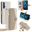 For Honor 20 Crossbody Litchi Texture Leather Phone Case(White) - Honor Cases by PMC TechLife | Online Shopping South Africa | PMC TechLife | Buy Now Pay Later Mobicred
