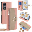 For Honor 90 5G Crossbody Litchi Texture Leather Phone Case(Pink) - Honor Cases by PMC TechLife | Online Shopping South Africa | PMC TechLife | Buy Now Pay Later Mobicred