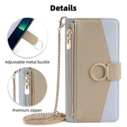 For Honor X5 4G Crossbody Litchi Texture Leather Phone Case(Blue)