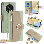For Honor X30 Crossbody Litchi Texture Leather Phone Case(Green)