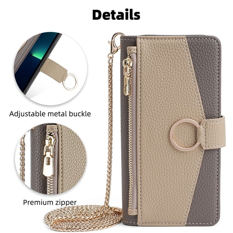 For Honor Magic6 Pro 5G Crossbody Litchi Texture Leather Phone Case(Grey)