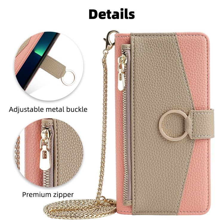 For Honor Magic6 Pro 5G Crossbody Litchi Texture Leather Phone Case(Pink)