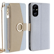 For Honor 200 Pro 5G Crossbody Litchi Texture Leather Phone Case(Blue)