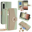 For Sony Xperia 5 IV Crossbody Litchi Texture Leather Phone Case(Green) - Sony Cases by PMC TechLife | Online Shopping South Africa | PMC TechLife | Buy Now Pay Later Mobicred