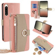 For Sony Xperia 5 IV Crossbody Litchi Texture Leather Phone Case(Pink) - Sony Cases by PMC TechLife | Online Shopping South Africa | PMC TechLife | Buy Now Pay Later Mobicred