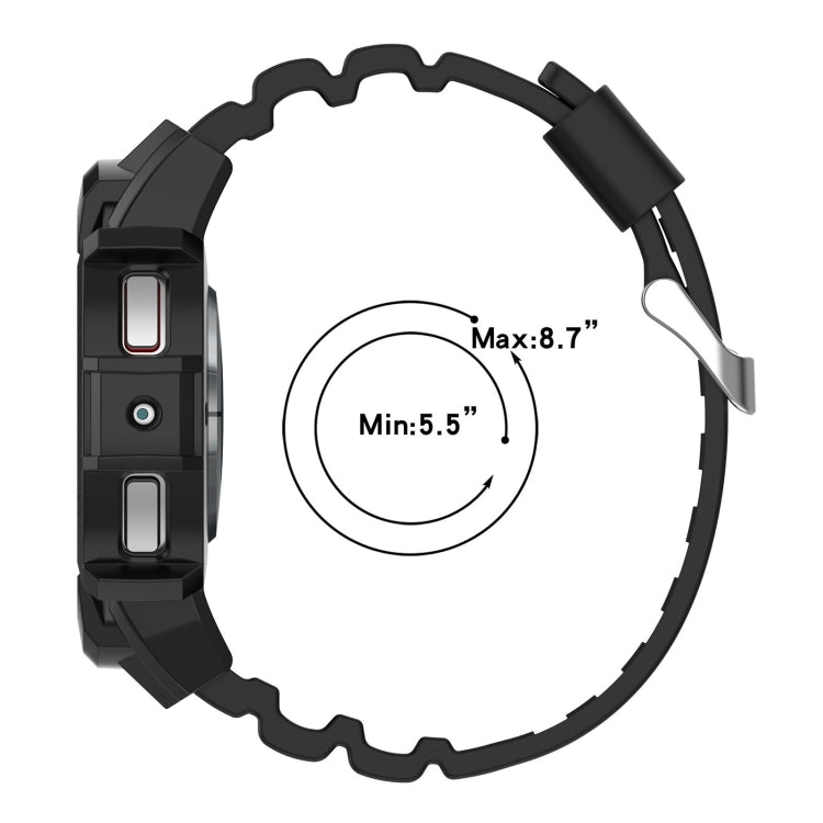 For Samsung Galaxy Watch 6 40mm Armor Silicone Watch Band + Watch Case Set(White)