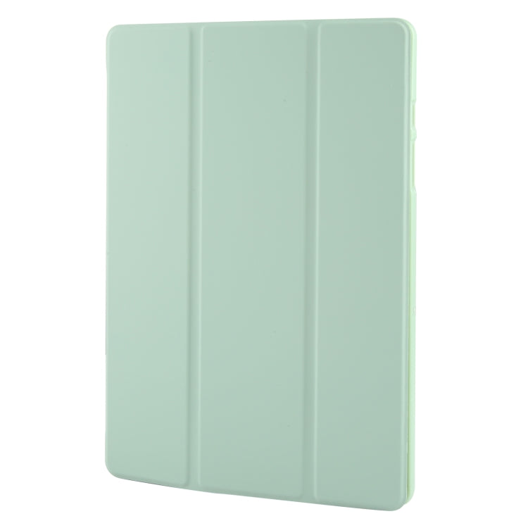 For Samsung Galaxy Tab A9+ Tri-fold Holder Flip Horizontal Flip TPU Leather Tablet Case(Green)