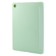 For Samsung Galaxy Tab A9+ Tri-fold Holder Flip Horizontal Flip TPU Leather Tablet Case(Green)