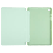 For Samsung Galaxy Tab A9+ Tri-fold Holder Flip Horizontal Flip TPU Leather Tablet Case(Green)