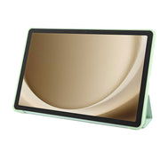 For Samsung Galaxy Tab A9+ Tri-fold Holder Flip Horizontal Flip TPU Leather Tablet Case(Green)