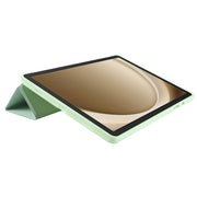 For Samsung Galaxy Tab A9+ Tri-fold Holder Flip Horizontal Flip TPU Leather Tablet Case(Green)