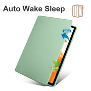 For Samsung Galaxy Tab S9+ X810 Acrylic 360 Degree Rotation Holder Tablet Leather Case(Matcha Green)