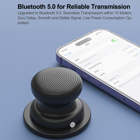 EWA A117 Portable Mini Magnetic Phone Holder Bluetooth Metal Speaker(Yellow)