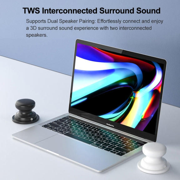 EWA A117 Portable Mini Magnetic Phone Holder Bluetooth Metal Speaker(Silver)