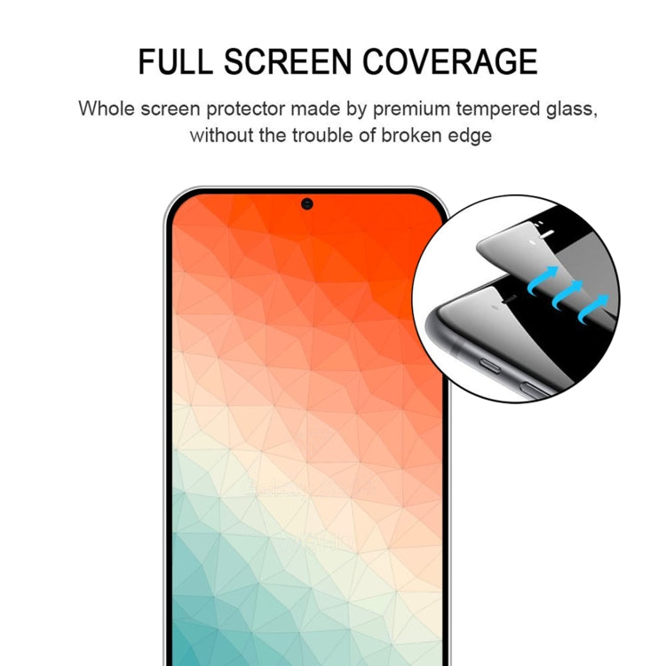 For Samsung Galaxy S24 5G Full Glue Screen Tempered Glass Film, Support Fingerprint Unlocking