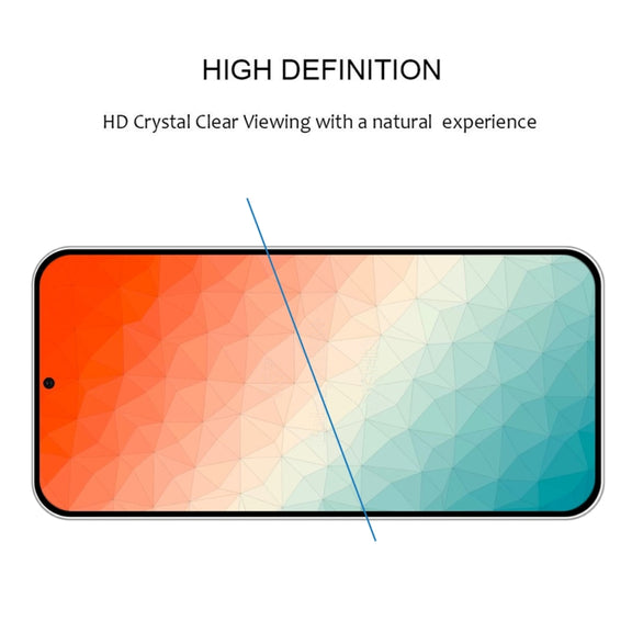 For Samsung Galaxy S24 5G Full Glue Screen Tempered Glass Film, Support Fingerprint Unlocking