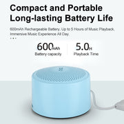 EWA A124 Portable Mini TWS Bluetooth Speaker Outdoor IPX5 Water-resistant Subwoofer(Black)