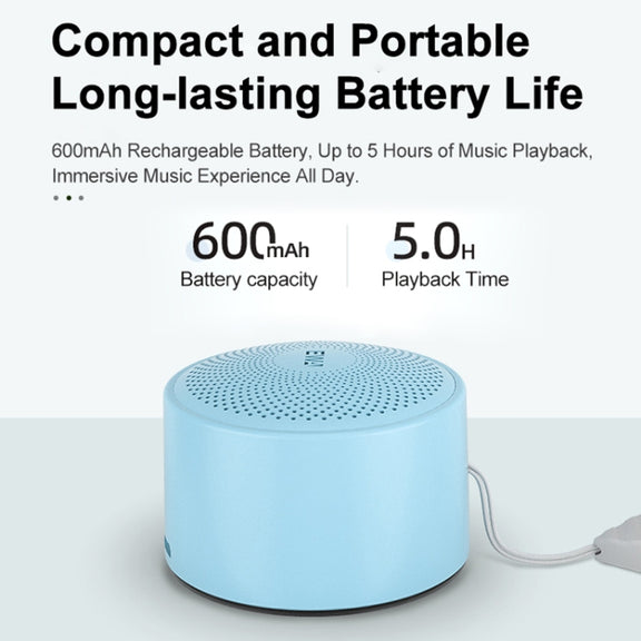 EWA A124 Portable Mini TWS Bluetooth Speaker Outdoor IPX5 Water-resistant Subwoofer(Black)