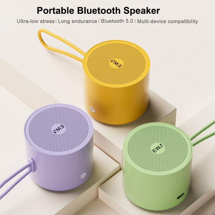 EWA A127 Outdoor IPX5 Water-resistant Portable Mini TWS Wireless Bluetooth Speaker(Purple)