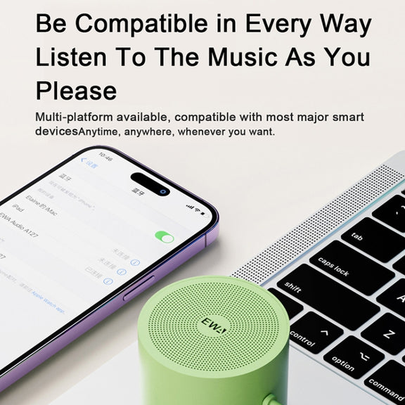 EWA A127 Outdoor IPX5 Water-resistant Portable Mini TWS Wireless Bluetooth Speaker(Black)