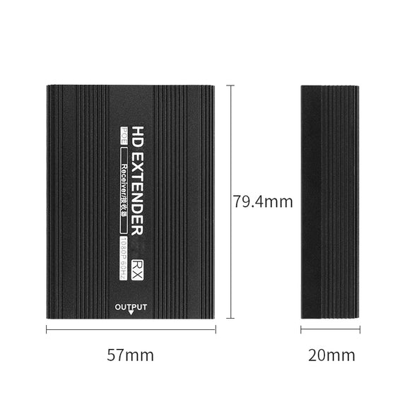 Measy ET1815 HDMI Extender Transmitter and Receiver Converter, Transmission Distance: 150m, Plug:US