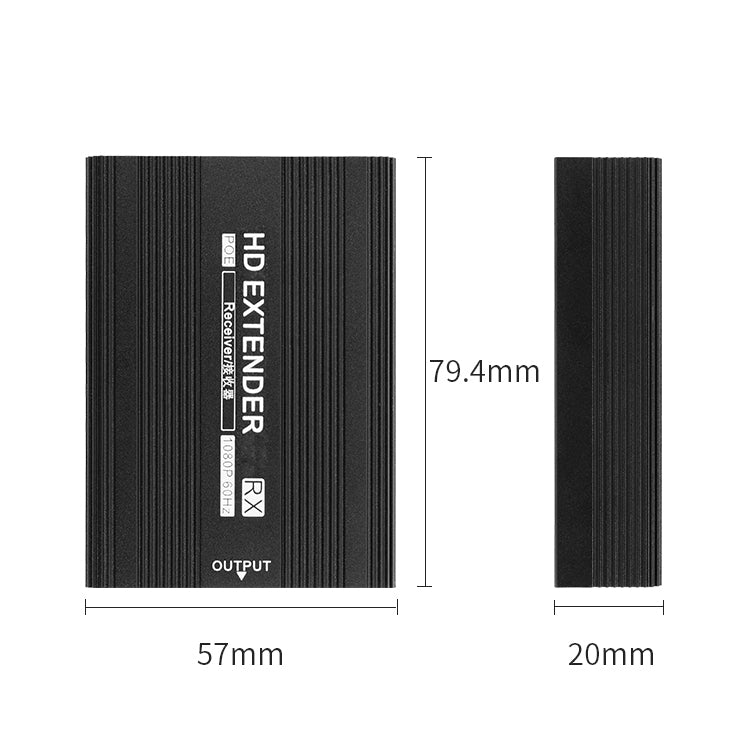 Measy ET1815 HDMI Extender Transmitter and Receiver Converter, Transmission Distance: 150m, Plug:US