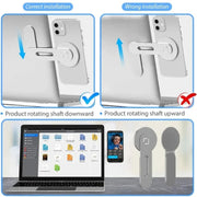 ZF012 For Tesla Magnetic Hidden Phone Holder, with 2pcs Magnets Sheet(Silver)