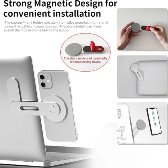 ZF010 For Tesla Magnetic Hidden Phone Holder, with Magnets Sheet(Blue)