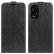 For OPPO A58 4G R64 Texture Single Vertical Flip Leather Phone Case(Black) - OPPO Cases by PMC TechLife | Online Shopping South Africa | PMC TechLife | Buy Now Pay Later Mobicred