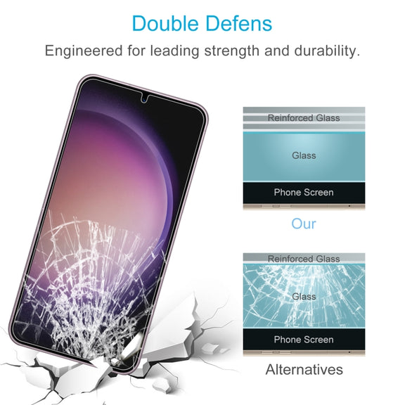 For Samsung Galaxy S24+ 5G 0.18mm 9H 2.5D Tempered Glass Film, Support Fingerprint Unlocking