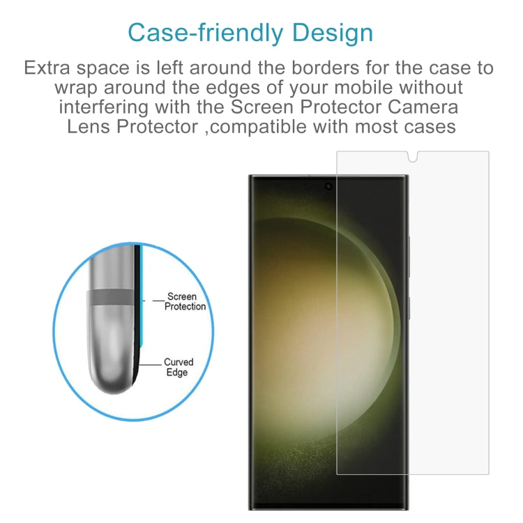 For Samsung Galaxy S24 Ultra 5G 0.18mm 9H 2.5D Tempered Glass Film, Support Fingerprint Unlocking