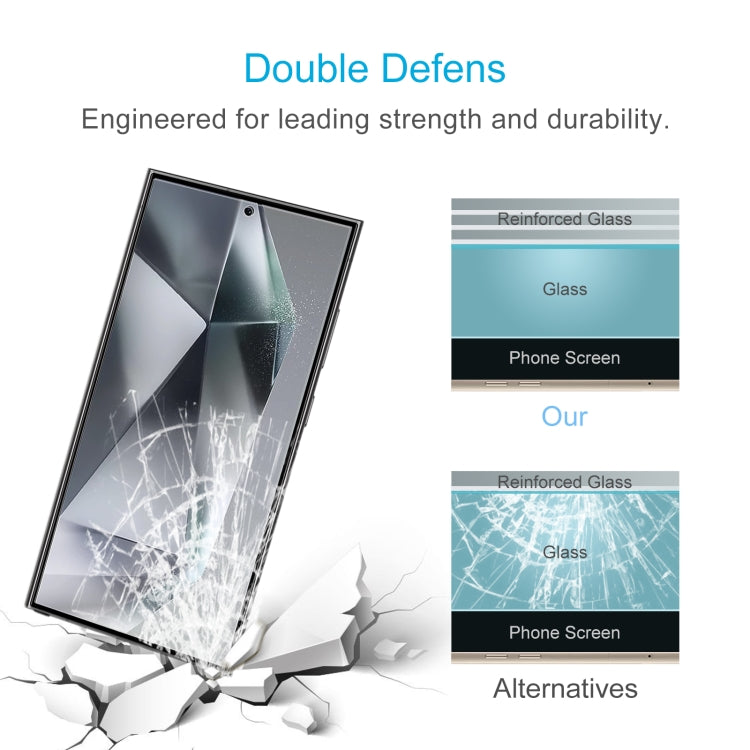 For Samsung Galaxy S25 Ultra 5G 0.18mm 9H 2.5D Tempered Glass Film, Support Fingerprint Unlocking
