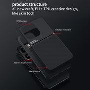 For iPhone 16 Pro Classic Tilt Strip Grain Magnetic Shockproof PC + TPU Phone Case(Red)
