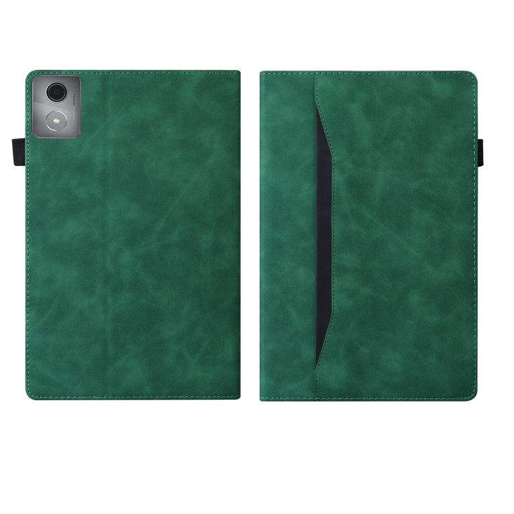 For Lenovo Tab K11 Plus / M11 Plus Business Shockproof Horizontal Flip Leather Tablet Case(Green)