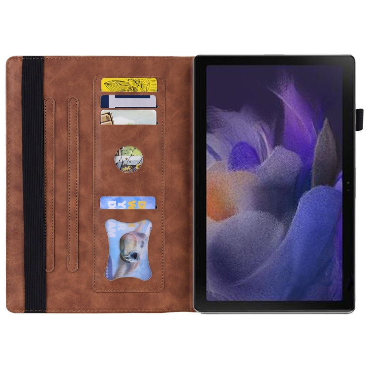 For Lenovo Tab K11 Plus / M11 Plus Business Shockproof Horizontal Flip Leather Tablet Case(Brown)