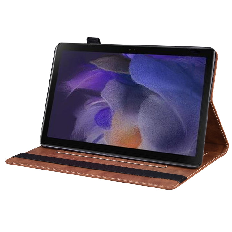 For Lenovo Tab K11 Plus / M11 Plus Business Shockproof Horizontal Flip Leather Tablet Case(Brown)