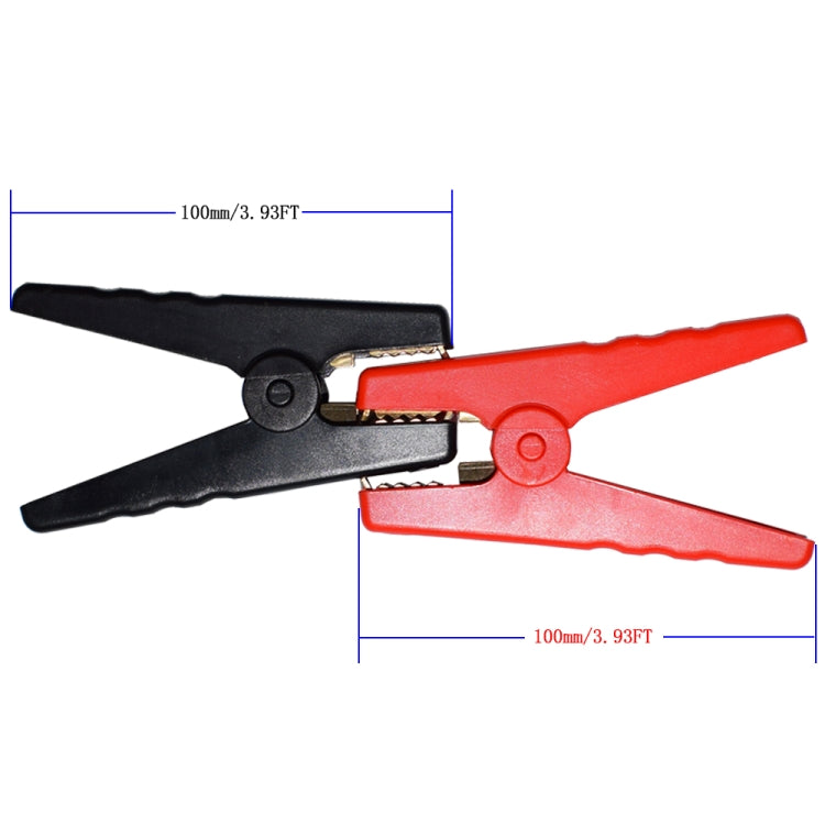 2pcs Car Emergency Start Power Supply Battery Ignition Clip with Pure Copper Crocodile Clip