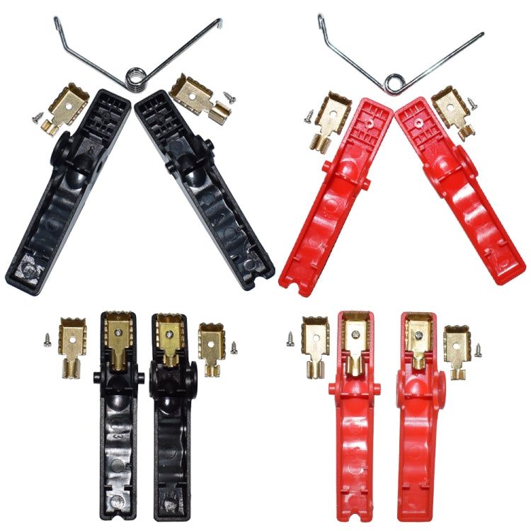 2pcs Car Emergency Start Power Supply Battery Ignition Clip with Pure Copper Crocodile Clip