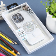 For iPhone 15 Pro Max DFANS DESIGN Magsafe Magnetic Starlight Shining Phone Case(Silver Foil Shell)